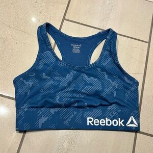 Reebok Women's Patterned Navy Sports Bra